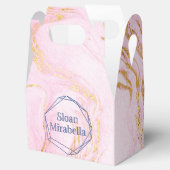 デイビッドバラ金ゴールド赤面ピンクマーブルロゴ フェイバーボックス (オープン)