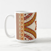 デイビッドヴィンテージエレガントフローラユダヤ美術の星 コーヒーマグカップ (左)