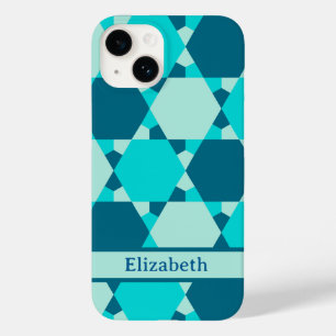 デイビッド光学錯覚パターン名の青い星 Case-Mate iPhone 14ケース
