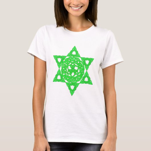 デイビッド・ウィメンズ・シャツのケルト星 Tシャツ (正面)