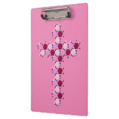 デイビッド・クロス光学錯覚のピンクの星 クリップボード (左)