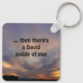 デイビッド&ゴリアテ引用文  キーホルダー (裏面)