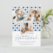 デイビッド・ハヌカーの幾何学的なネイビー・ブルーの星の写真 シーズンカード (スタンド正面)