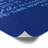 デイビッド・ブルーの武器スターなしブルー ポスター (角)