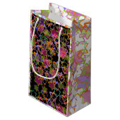 デイビッド/DIY背景色のPixDezinesスター スモールペーパーバッグ (裏面アングル)