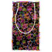 デイビッド/DIY背景色のPixDezinesスター スモールペーパーバッグ (正面)