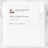 デイビーキャメロンはパイ 長方形シール (バッグ)