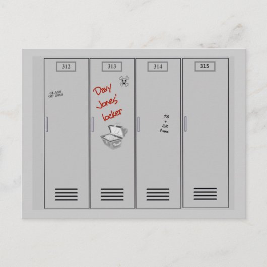 デイビージョーンズのロッカーはがき ポストカード (正面)