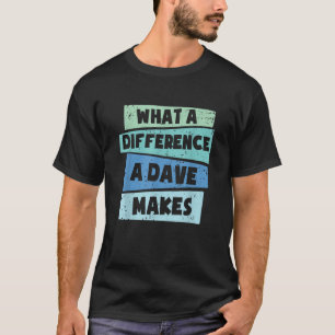 デイブが作る違い Tシャツ