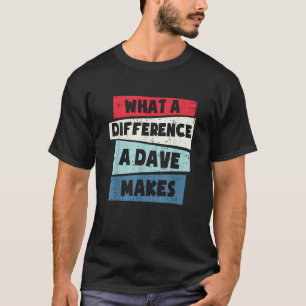 デイブが作る違い Tシャツ