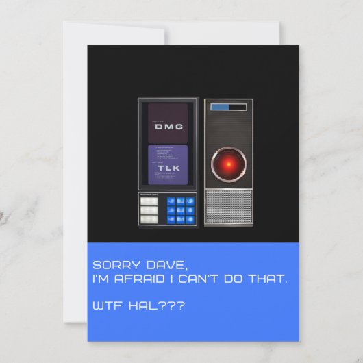 デイブが出来なくてごめんね。 招待状 (正面)