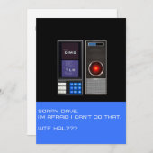 デイブが出来なくてごめんね。 招待状 (正面/裏面)