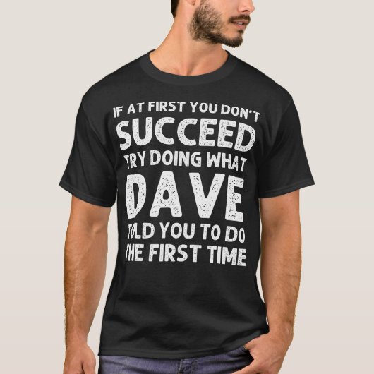 デイブギフト名パーソナライズされた誕生日おもしろいChristm Tシャツ (正面)