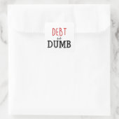 デイブラムジー引用文負債はばかマネーやる気を起こさせる スクエアシール (バッグ)