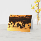 デイブレイクのアヒル カード (黄色い花)