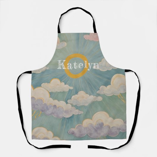 デイブレイクの抱擁パーソナライズされた エプロン (正面)