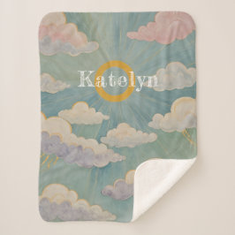 デイブレイクの抱擁パーソナライズされた シェルパブランケット