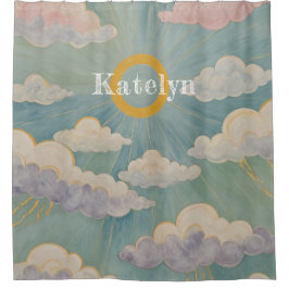 デイブレイクの抱擁パーソナライズされた シャワーカーテン