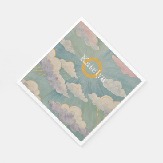 デイブレイクの抱擁パーソナライズされた スタンダードランチョンナプキン (角)