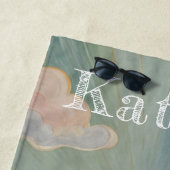 デイブレイクの抱擁パーソナライズされた ビーチタオル (インサイチュ)