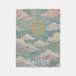 デイブレイクの抱擁パーソナライズされた フリースブランケット