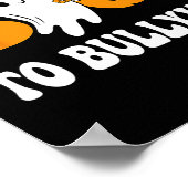 デイブーいじめをする認識度幽霊パンプキンオレンジ ポスター (角)