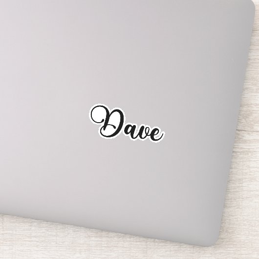 デイブ名 – 手書き書道 シール (詳細)