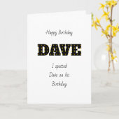 デイブ カード (黄色い花)