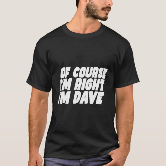 デイブ・デイビッド Tシャツ (正面)
