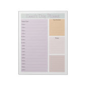 デイプランナーラベンダーアプリコットダスティミント ノートパッド (回転)
