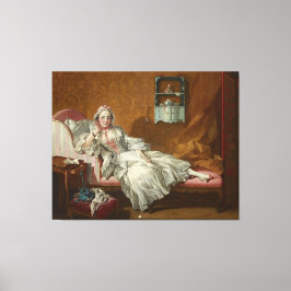 デイベッドの女性 キャンバスプリント