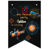 デイボーイクールネルフウォーズパーティートップガン第5誕生日 バンティングフラッグ (第1の旗)