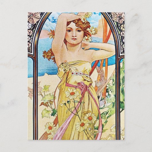 デイム、アルフォンスミュシャ ポストカード (正面)