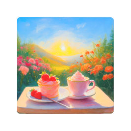 デイメタルウォールアートの最も甘い午後 メタルプリント