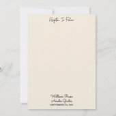 デイメールヴィンテージが古いレトロ新聞を結婚支払う 招待状 (裏面)