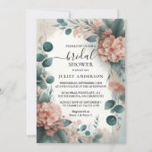 デイユーカリプスレーストゥルダスティブルーブライダルシャワー 招待状 (正面)