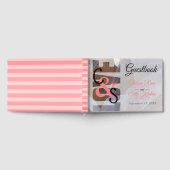 デイラヴモダン – コーラル結婚ズゲストブック ゲストブック (全面)