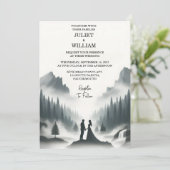 デイリバーレインクラウド自然スモークマウンテン結婚ズ 招待状 (スタンド正面)