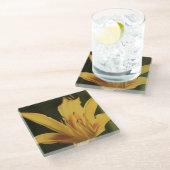 デイリリーの花のコースター ガラスコースター (アングル)