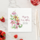 デイリリータイガーリリーパーソナライズされた結婚ズ スタンダードランチョンナプキン (インサイチュ)