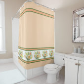 デイリリーブーケピーチカラー シャワーカーテン (インサイチュ)