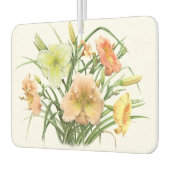 デイリリーブーケフローラボタニカルアートデザイン カーエアーフレッシュナー (左)