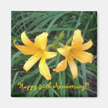 デイリリー「ダウニー」金ゴールドデュオ – -