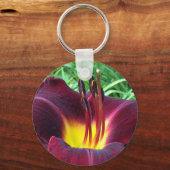 デイリリー"ドミニク" Bダークワイン。 キーホルダー (正面)