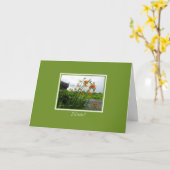 デイリリー＆ポスト “書いてね” カード (黄色い花)