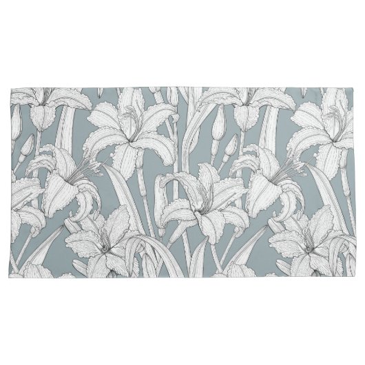 デイリリー 枕カバー (正面右)