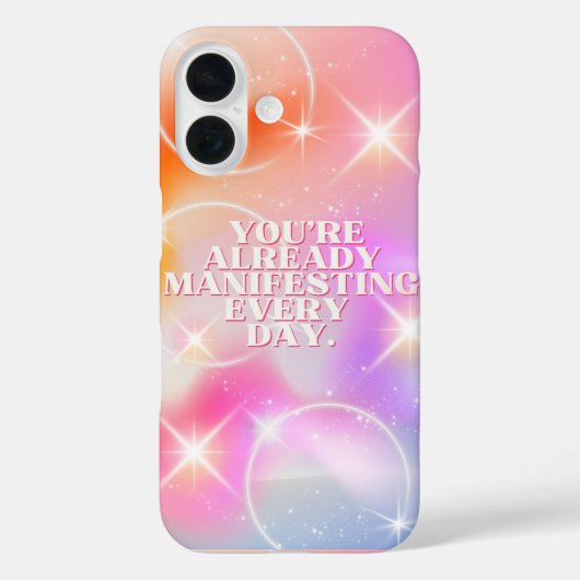 デイリーアファメーション、引き寄せの法則、モチベーション Case-Mate iPhoneケース (裏面)