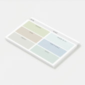 デイリーオーガナイザー – ミュートされた影 ポストイット (アングル)