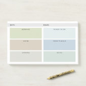 デイリーオーガナイザー – ミュートされた影 ポストイット (デスク)