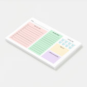 デイリーオーガナイザー – To Doリスト – ハイドレート – パステル ポストイット (アングル)